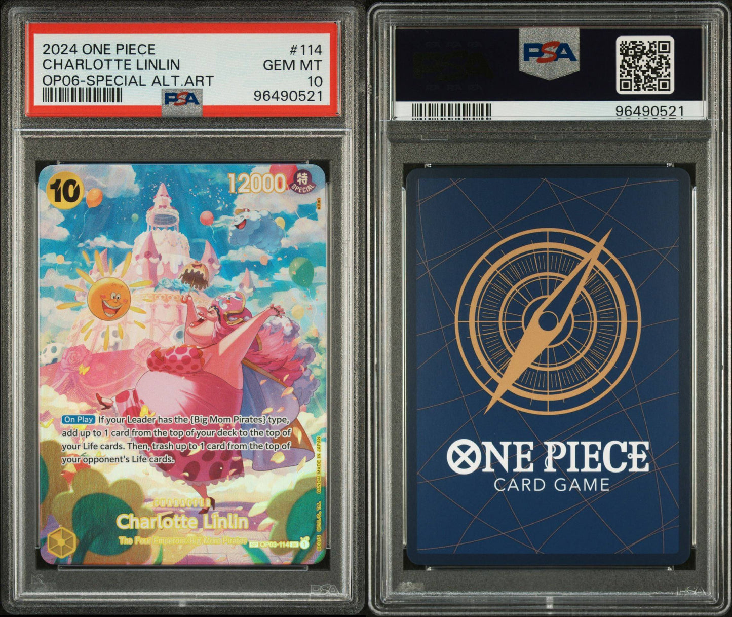 PSA 10 - 2024 ONE PIECE WINGS OF THE CAPTAIN 114 CHARLOTTE LINLIN SPECIAL ALTERNATE ART