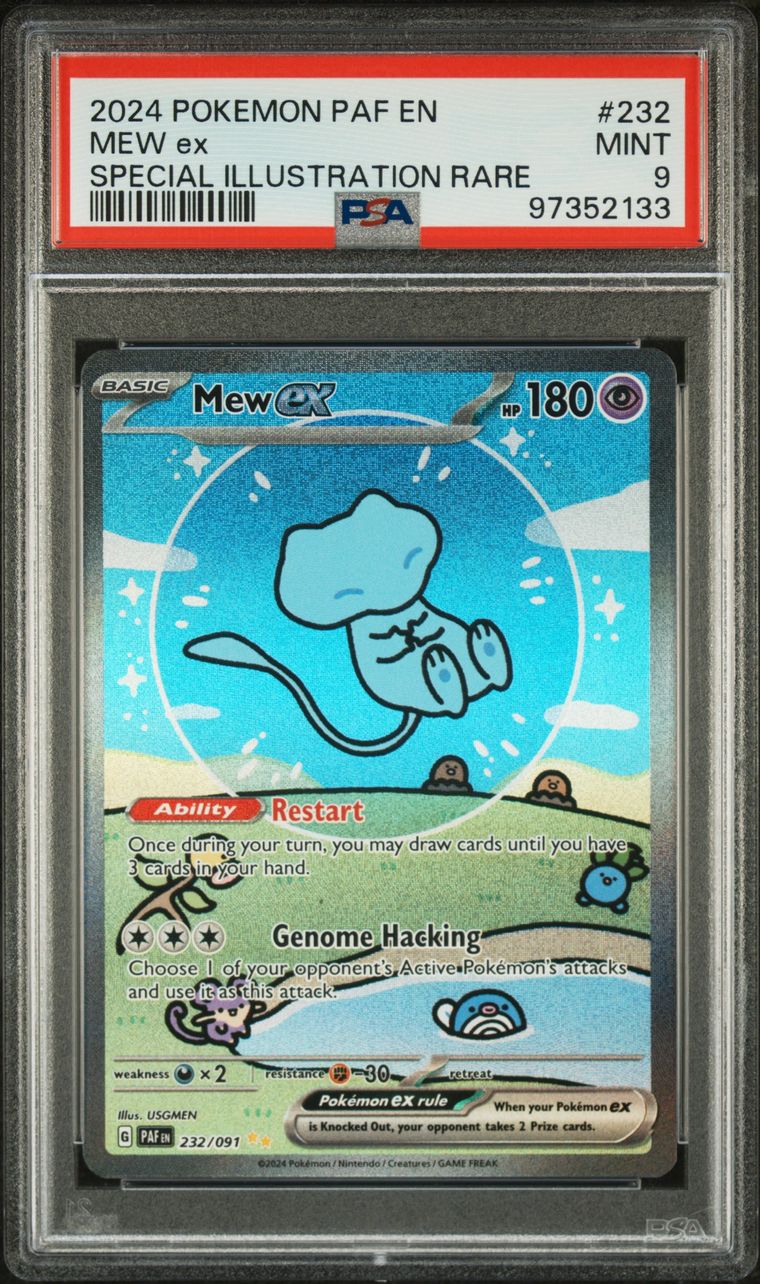 PSA 9 - NM-MT 9 - POKEMON PAF EN-PALDEAN FATES - MEW ex - SPECIAL ILLUSTRATION RARE