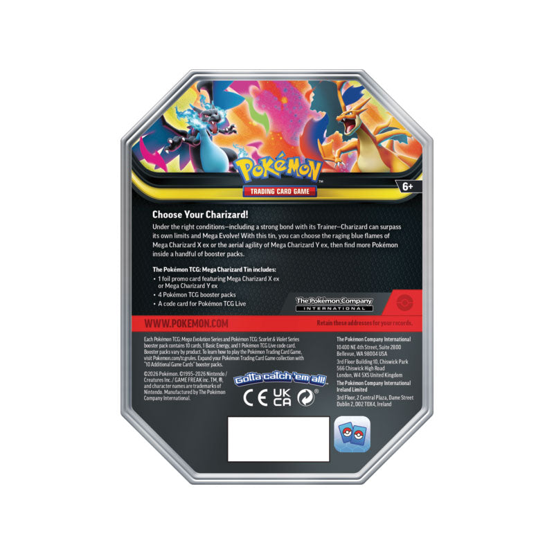 POKEMON MEGA CHARIZARD TIN X