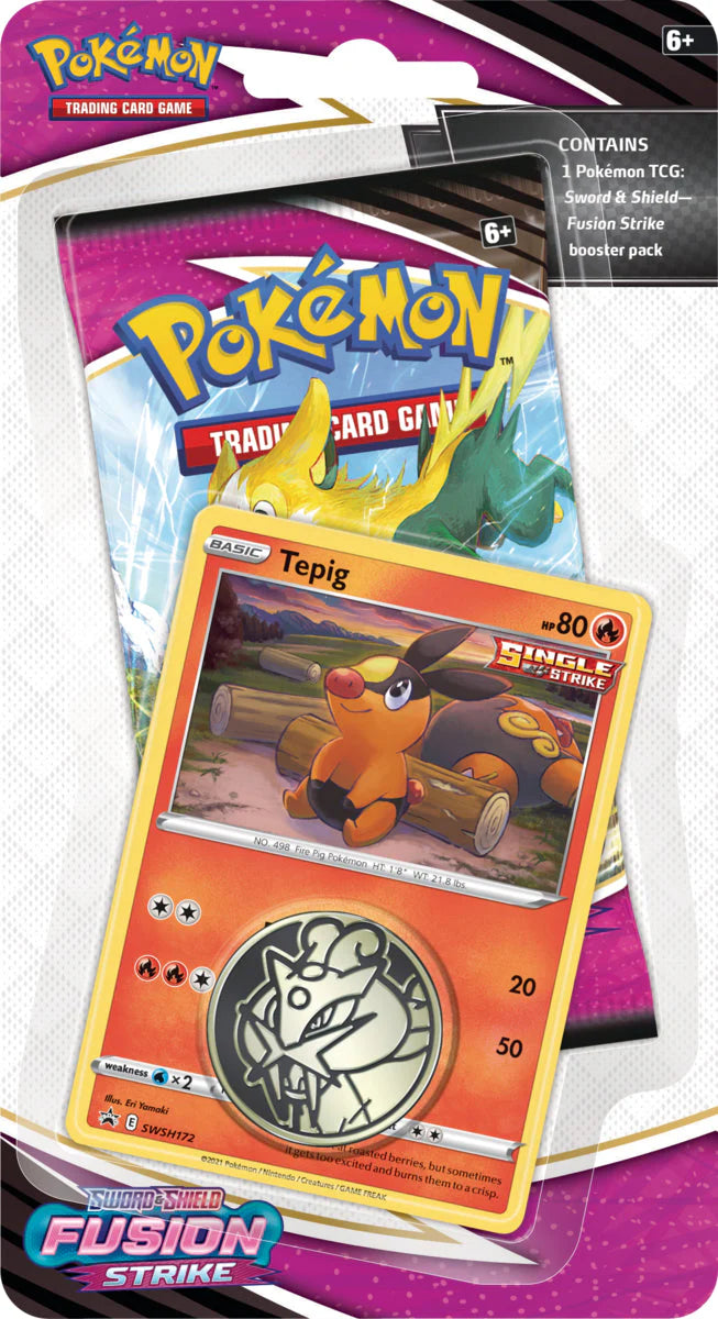 POKEMON SWSH08 FUSION STRIKE CHECKLANE BLISTER - TEPIG