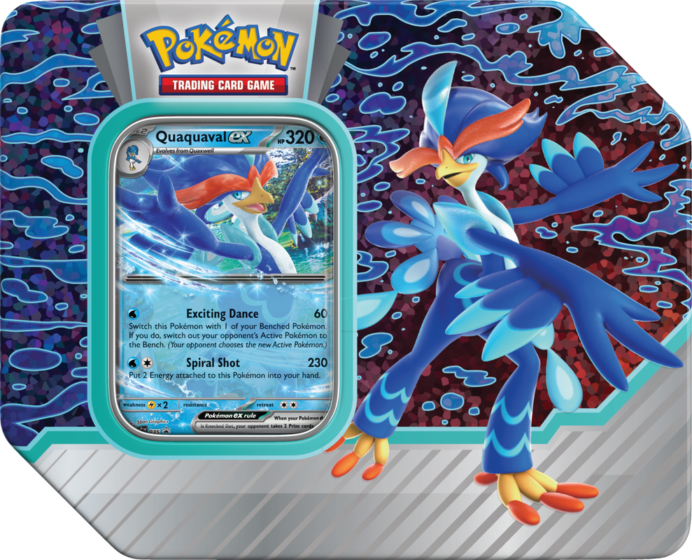 Pokemon Paldea Partners Tin - Quaquaval ex