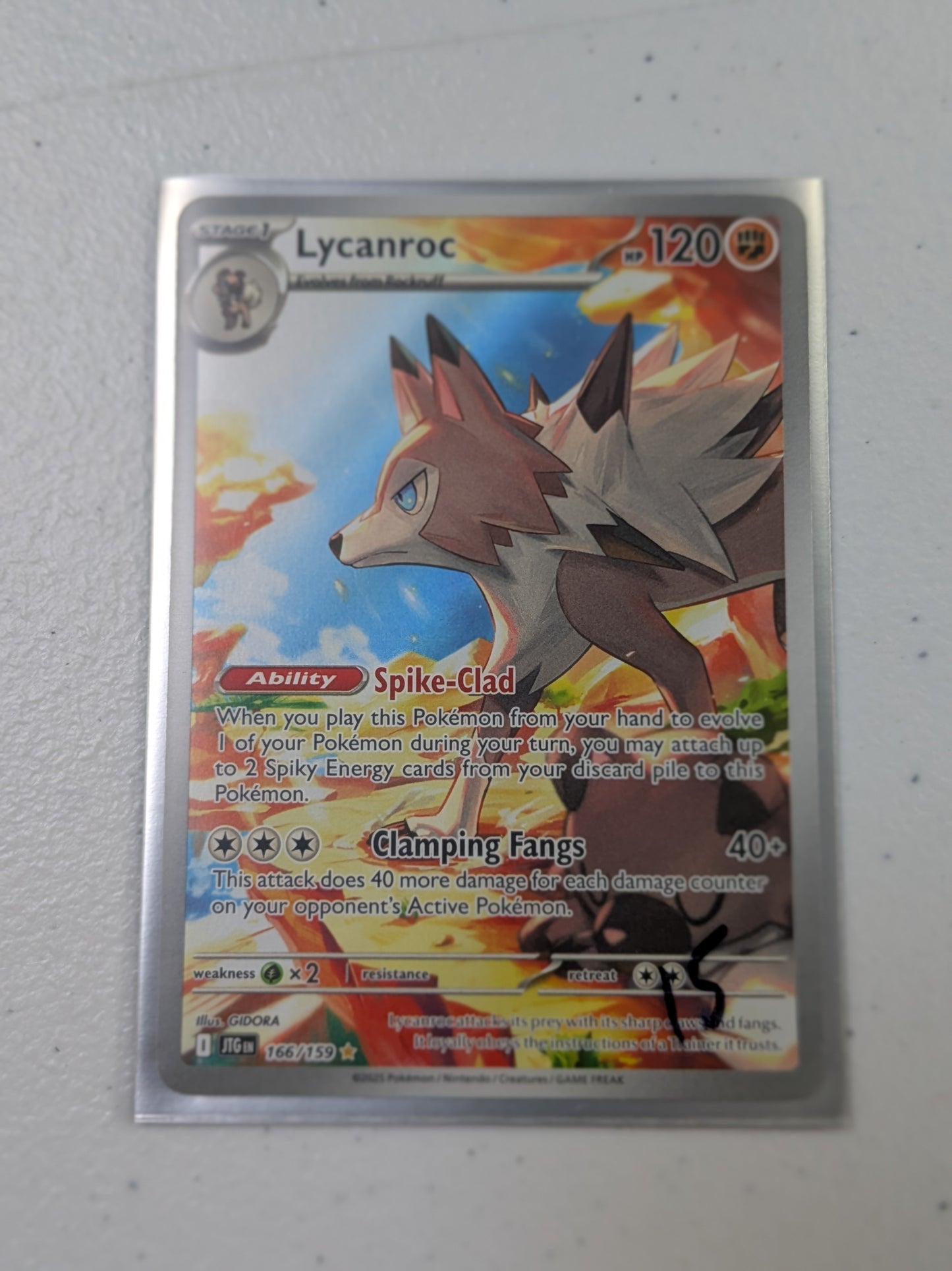 Lycanroc - 166/159 - Illustration Rare - NM