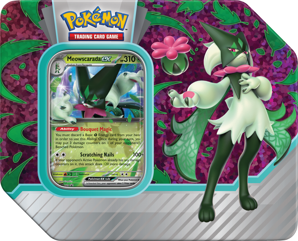 Pokemon Paldea Partners Tin - Meowscarada ex