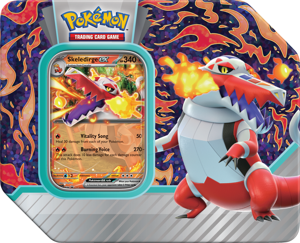 Pokemon Paldea Partners Tin - Skeledirge ex
