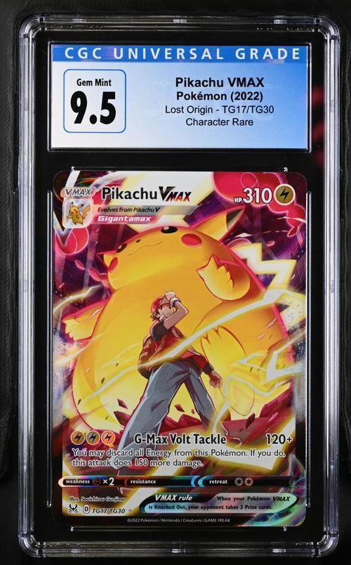 CGC 9.5 - POKEMON 2022 - LOST ORIGIN - PIKACHU VMAX - TG17/TG30