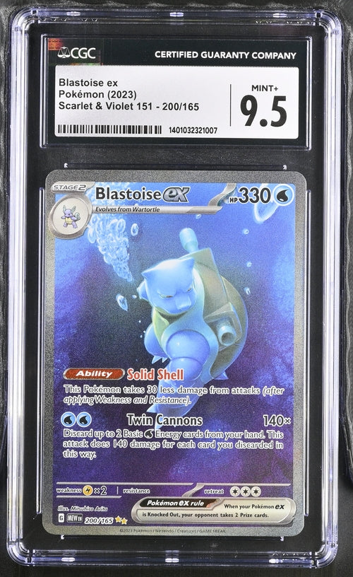 CGC 9.5 - MINT+ POKEMON 2023 - 151 - BLASTOISE EX - 200/165