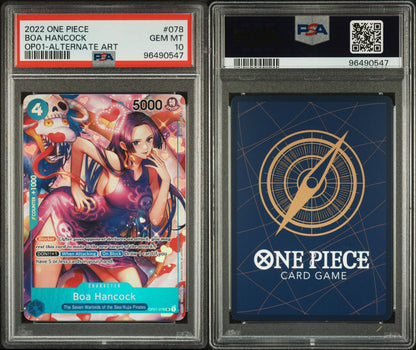 PSA 10 - 2022 ONE PIECE ROMANCE DAWN 078 BOA HANCOCK ALTERNATE ART