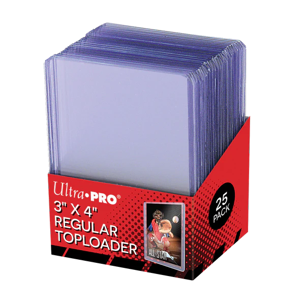 ULTRA PRO 3X4 REGULAR TOPLOADERS (25 CT)