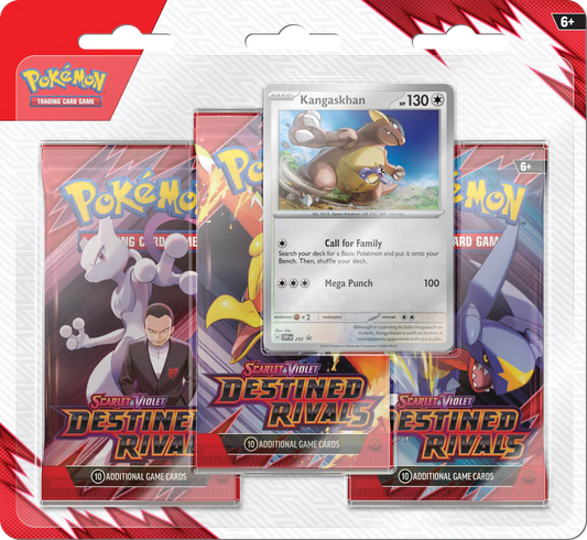 Pokemon SV10 Destined Rivals 3pk Blister - Kangaskhan
