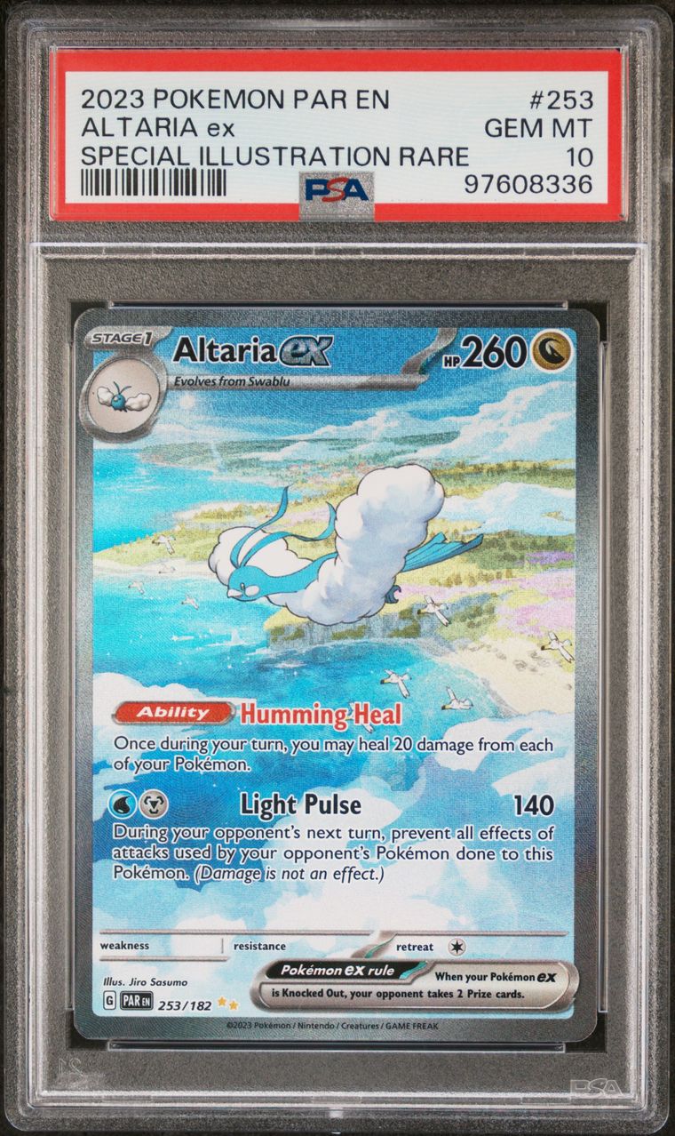 PSA 10 - GEM MT - POKEMON PAR EN-PARADOX RIFT - ALTARIA ex - SPECIAL ILLUSTRATION RARE