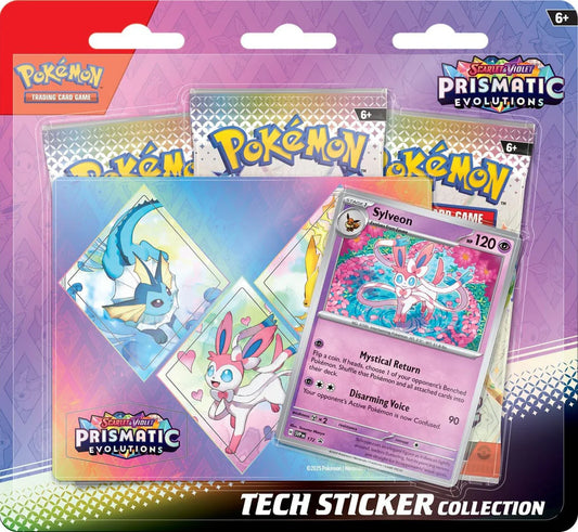 Pokemon SV8.5 Prismatic Evolutions Tech Sticker Collection - Sylveon