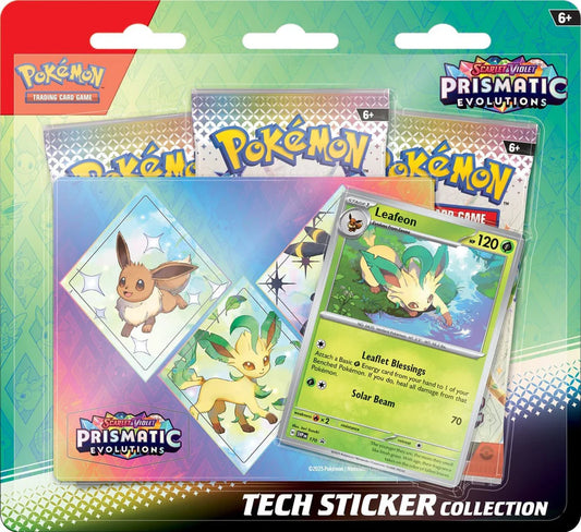 Pokemon SV8.5 Prismatic Evolutions Tech Sticker Collection - Leafeon