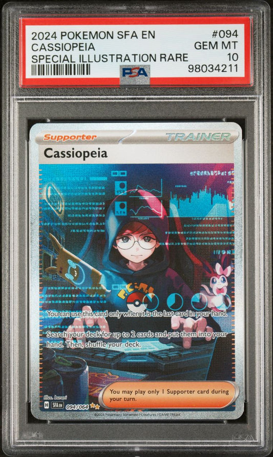 PSA 10 - POKEMON SFA EN-SHROUDED FABLE - GEM MT - CASSIOPEIA #094