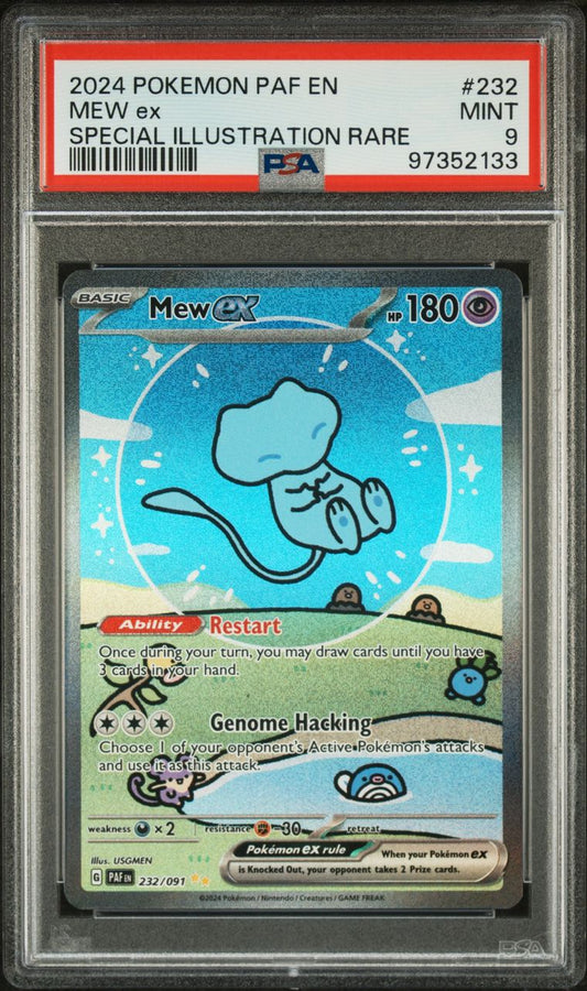 PSA 9 - NM-MT 9 - POKEMON PAF EN-PALDEAN FATES - MEW ex - SPECIAL ILLUSTRATION RARE