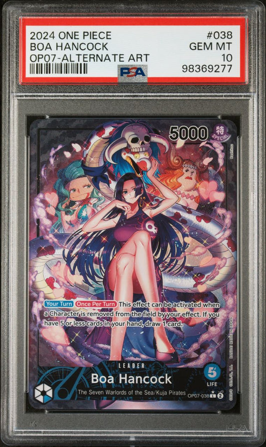 PSA 10 - 2024 ONE PIECE 500 YEARS IN THE FUTURE 038 BOA HANCOCK ALTERNATE ART