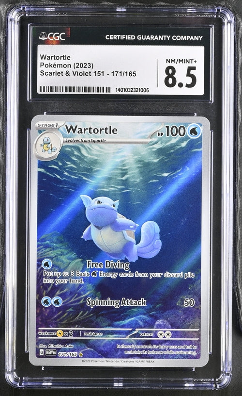 CGC 8.5 - NM/MINT + POKEMON 2023 - 151 - WARTORTLE - 171/165