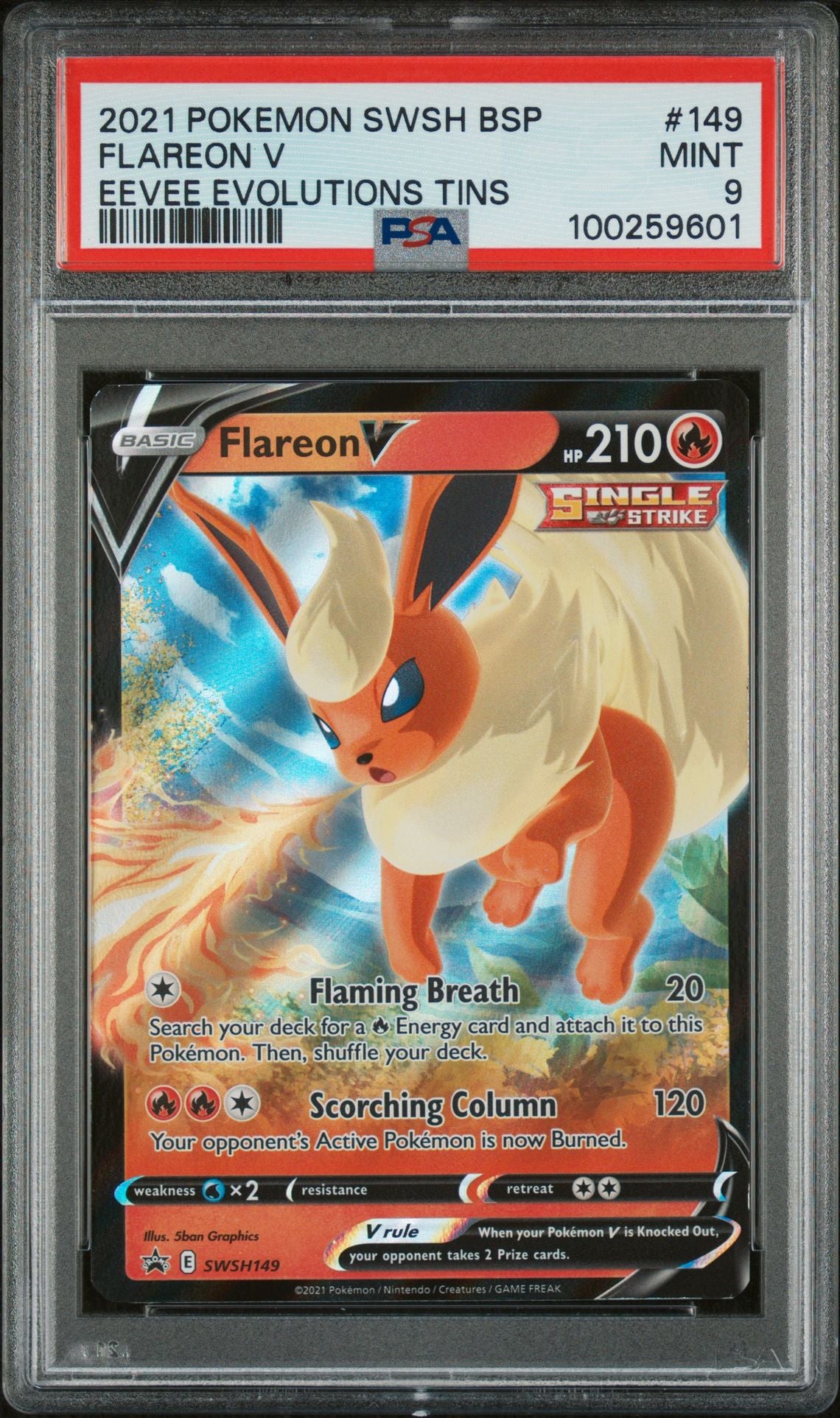 9 CARD SET - EEVEE EVOLUTIONS SET - PSA GRADED 8, 9, 10.