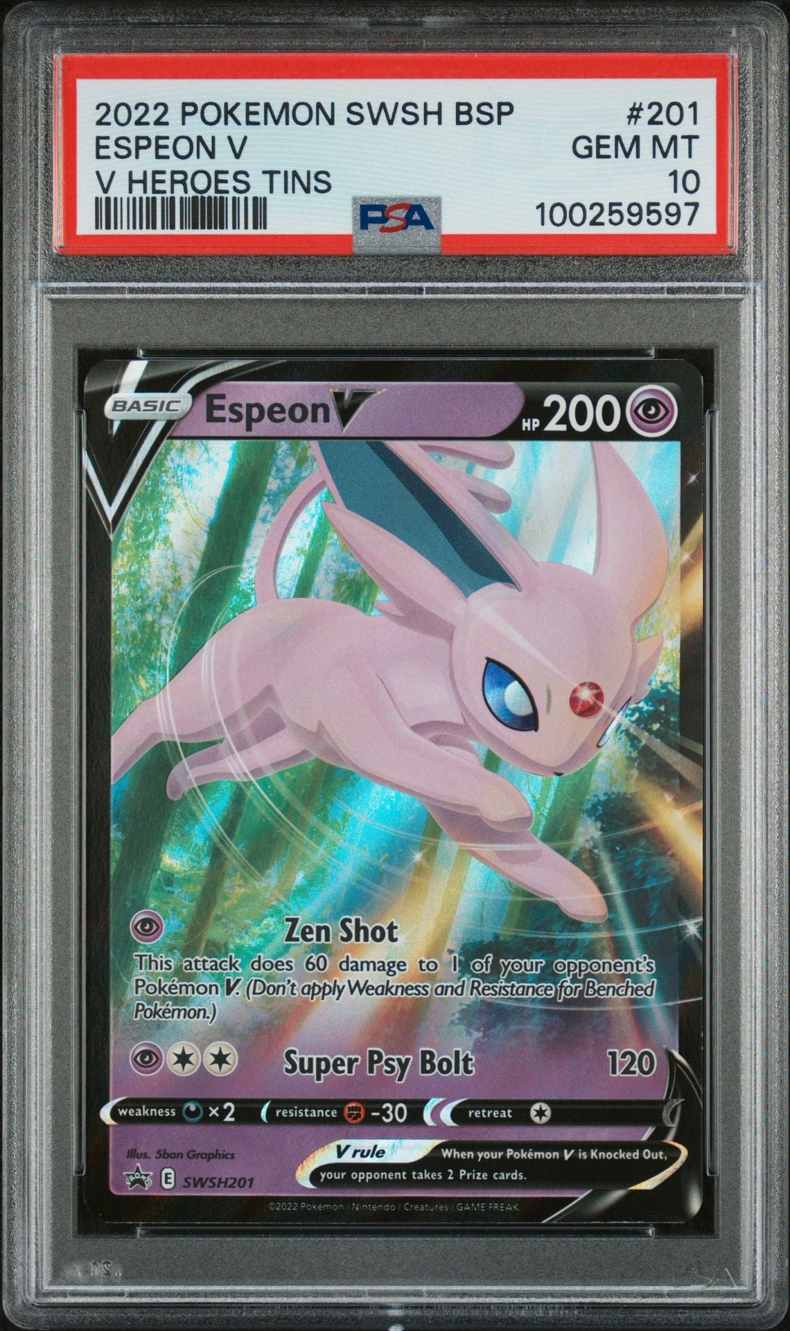 9 CARD SET - EEVEE EVOLUTIONS SET - PSA GRADED 8, 9, 10.