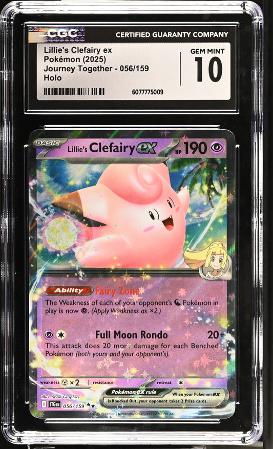 CGC GEM MINT 10 - Lillie's Clefairy ex - 056/159