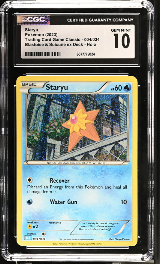 CGC GEM MINT 10 - Staryu - 004/034