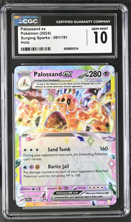 CGC GEM MINT 10 - Palossand ex - 091/191