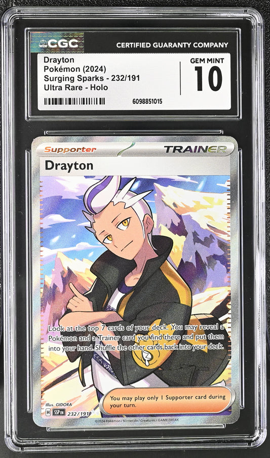 CGC GEM MINT 10 - Drayton - 232/191