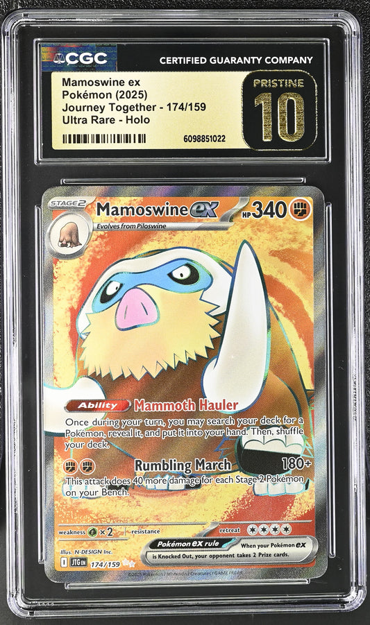 CGC PRISTINE 10 - Mamoswine ex - 174/159