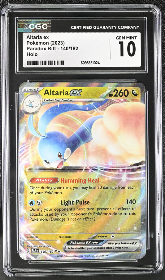 CGC GEM MINT 10 - Altaria ex - 140/182