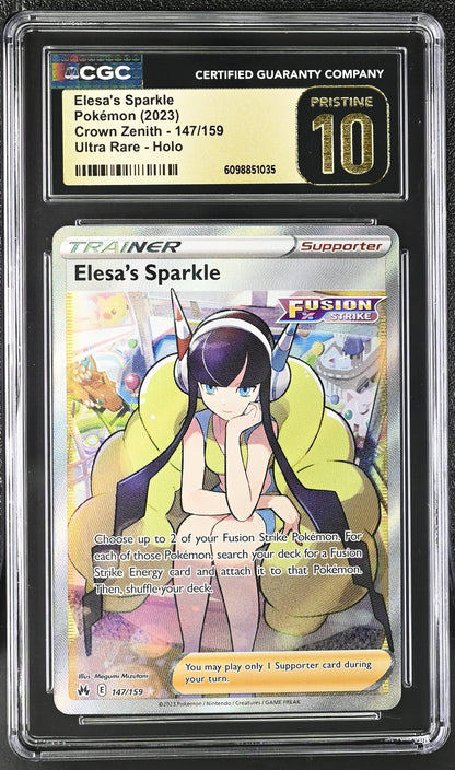 CGC PRISTINE 10 - Elesa's Sparkle - 147/159
