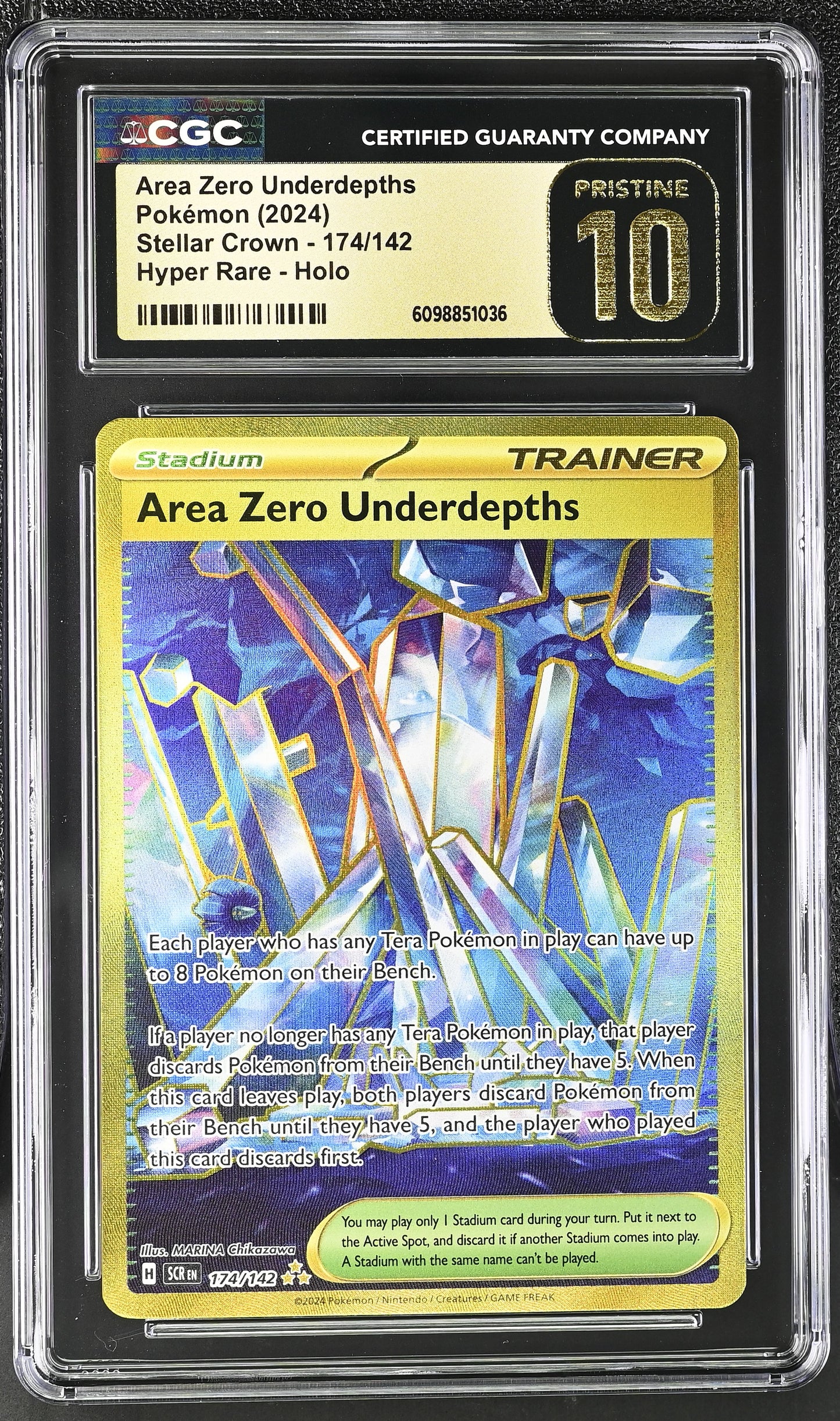 CGC PRISTINE 10 - Area Zero Underdepths - 174/142