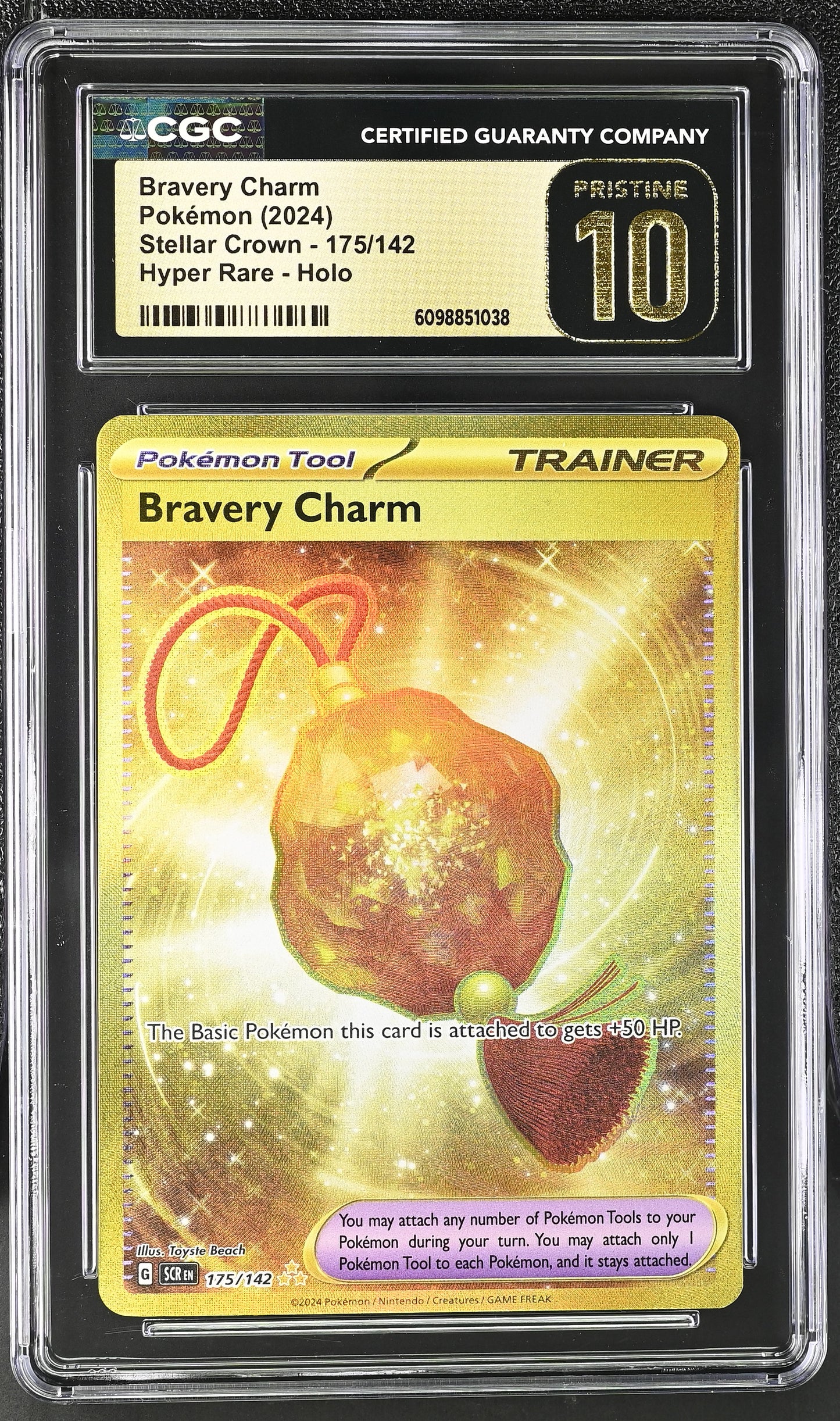 CGC PRISTINE 10 - Bravery Charm - 175/142