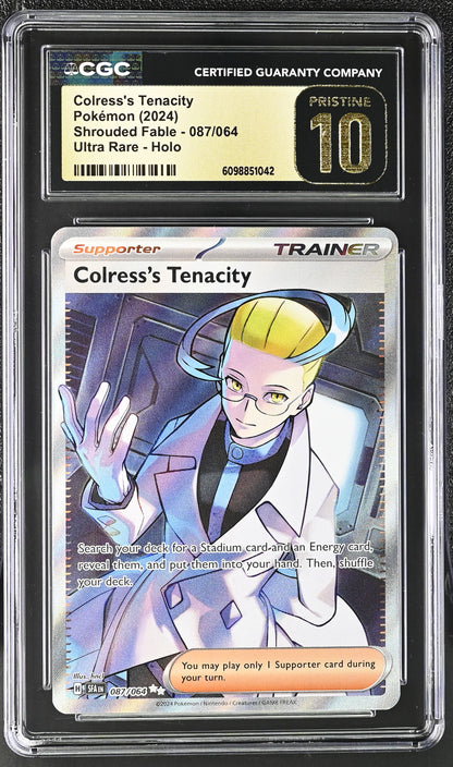 CGC PRISTINE 10 - Colress's Tenacity - 087/064