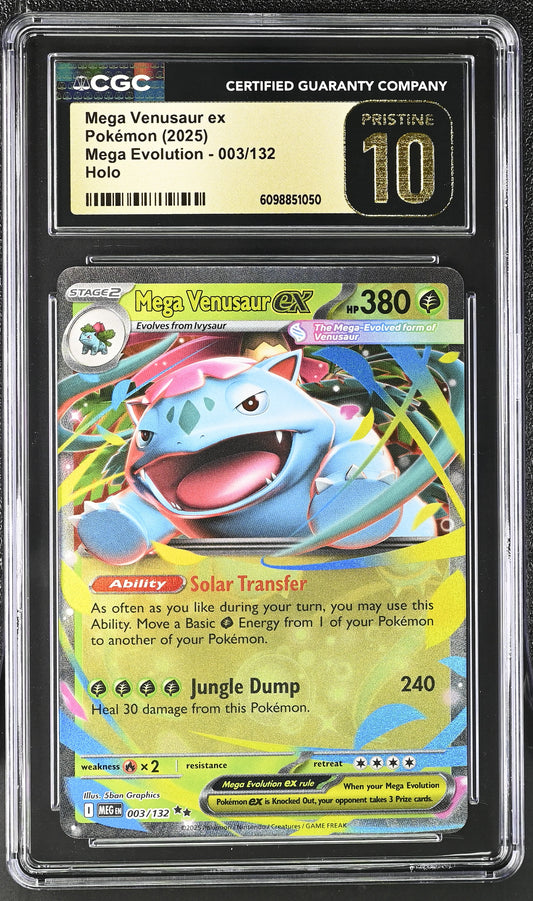 CGC PRISTINE 10 - Mega Venusaur ex - 003/132