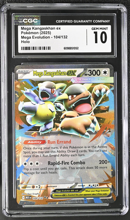 CGC GEM MINT 10 - Mega Kangaskhan ex - 104/132