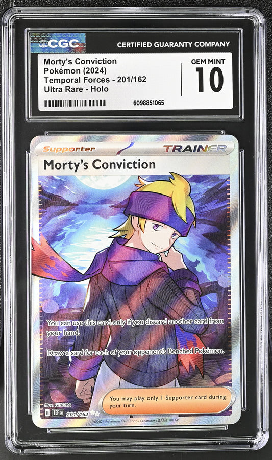CGC GEM MINT 10 - Morty's Conviction - 201/162