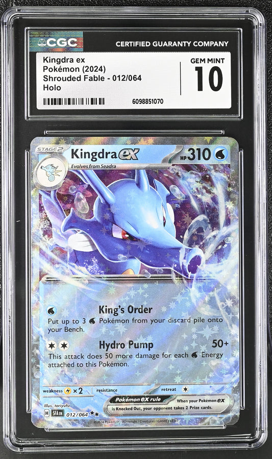 CGC GEM MINT 10 - Kingdra ex - 012/064