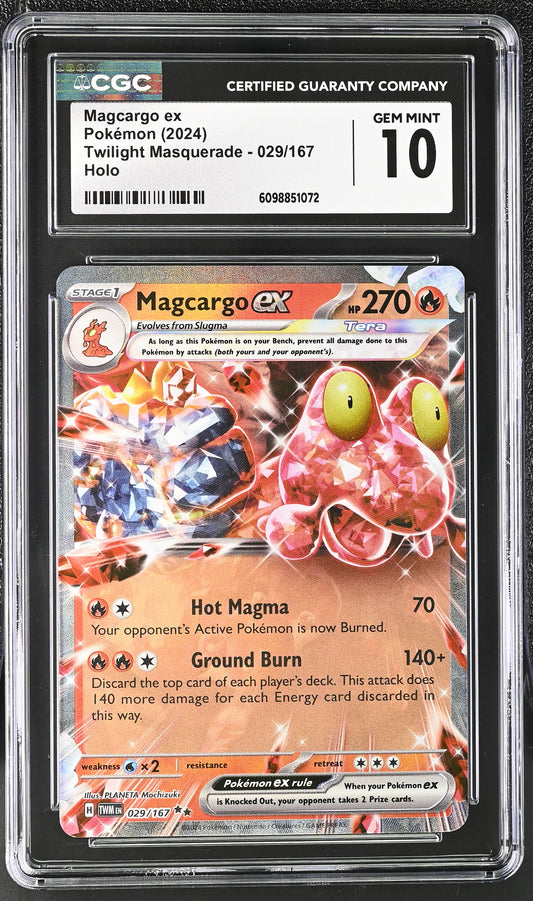 CGC GEM MINT 10 - Magcargo ex - 029/167