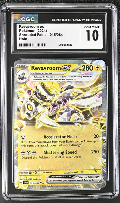 CGC GEM MINT 10 - Revavroom ex - 015/064