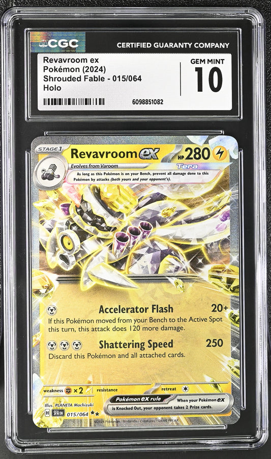CGC GEM MINT 10 - Revavroom ex - 015/064