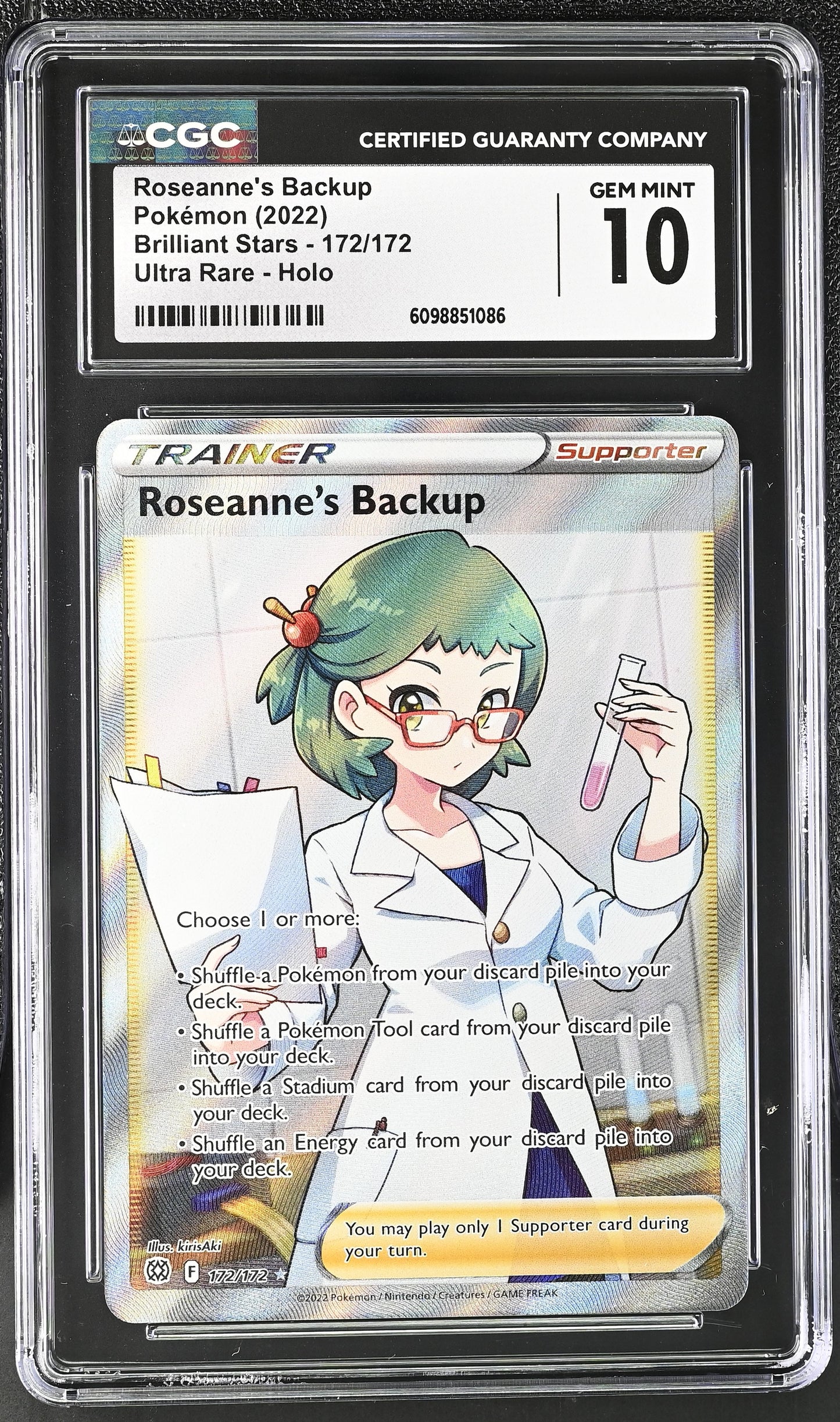 CGC GEM MINT 10 - Roseanne's Backup - 172/172