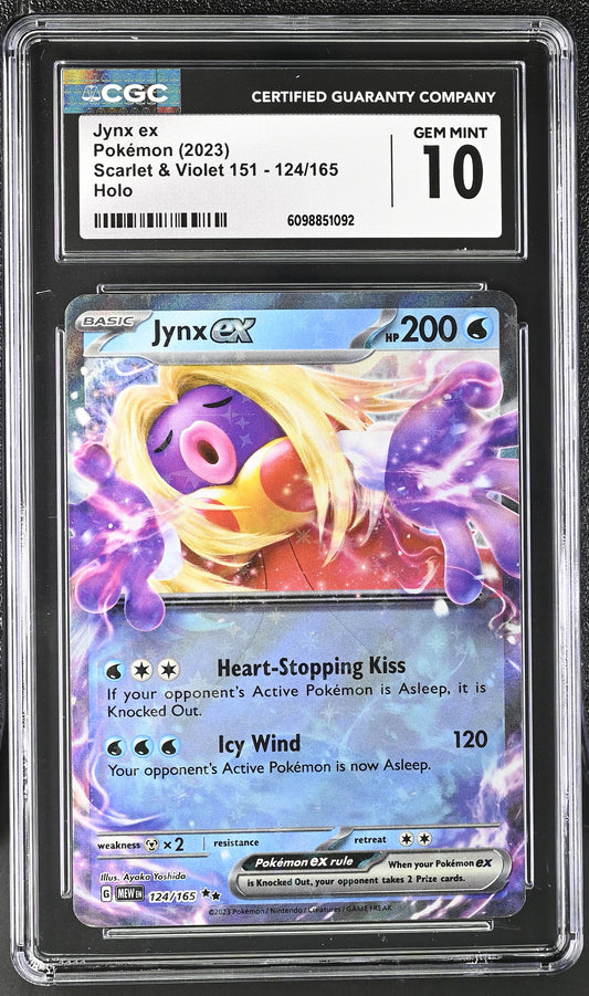 CGC GEM MINT 10 -  Jynx ex - 124/165