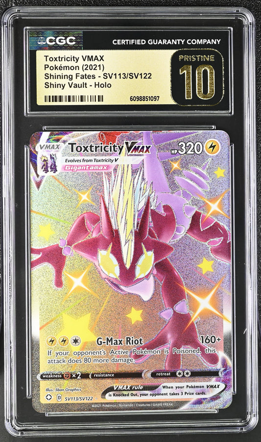 CGC PRISTINE 10 - Toxtricity VMAX -SV113/SV122