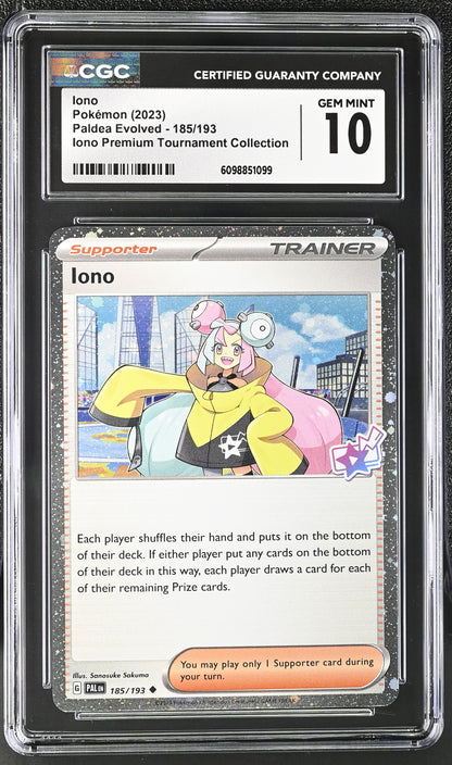 CGC GEM MINT 10 - Iono - 185/193