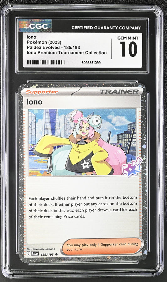 CGC GEM MINT 10 - Iono - 185/193
