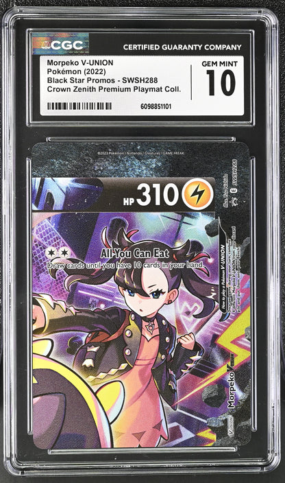 CGC GRADED SET - Morpeko V-UNION - SWSH 287-290
