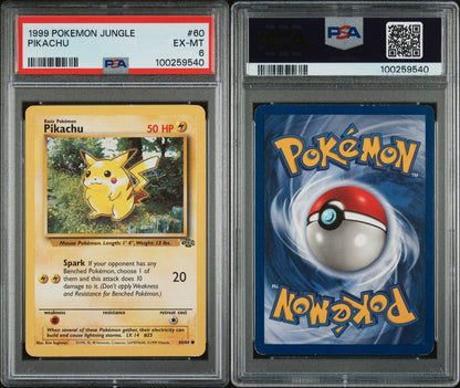 PSA EX-MT 6 - 1999 POKEMON JUNGLE-PIKACHU #60