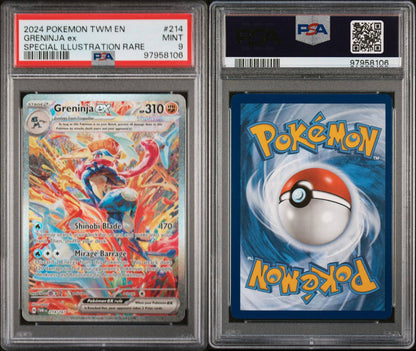 PSA 9 - MINT - POKEMON TWM EN-TWILIGHT MASQUERADE - GRENINJA ex - SPECIAL ILLUSTRATION RARE