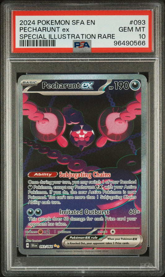 PSA 10 - 2024 POKEMON SFA EN-SHROUDED FABLE 093 PECHARUNT EX SPECIAL ILLUSTRATION RARE