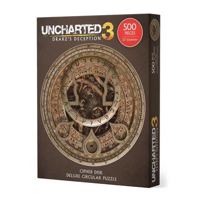 PUZZLE 500PC UNCHARTED CIPHER DISK DLX CIRCLE