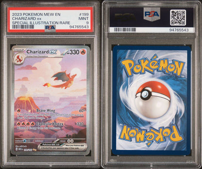 PSA 9 - 2023 POKEMON MEW EN-151 199 CHARIZARD EX SPECIAL ILLUSTRATION RARE